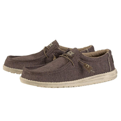 Wally Linen Chocolate - hdbuild